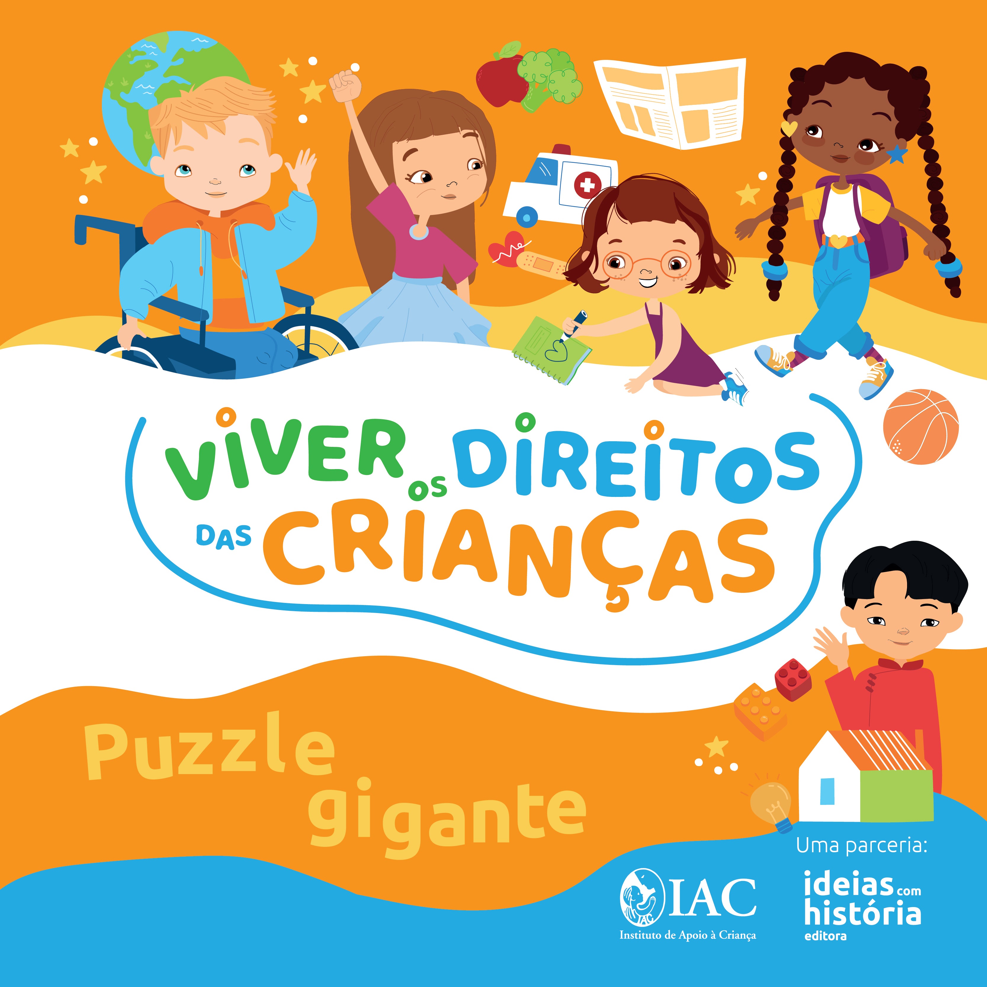 Viver os Direitos das Crianças · Puzzle gigante