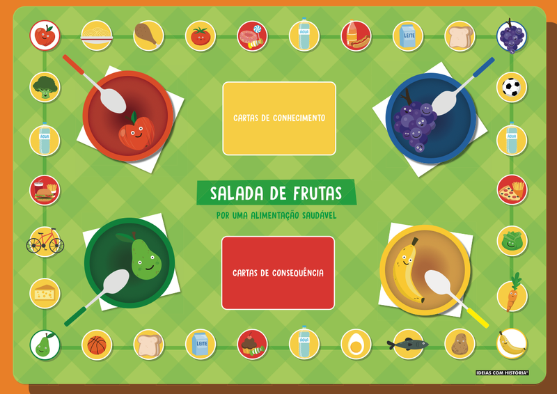 Ideias com História - Salada de Frutas – Por uma Alimentação Saudável Um  jogo que valoriza a importância da alimentação e a interiorização de que  para se ser saudável é indispensável uma