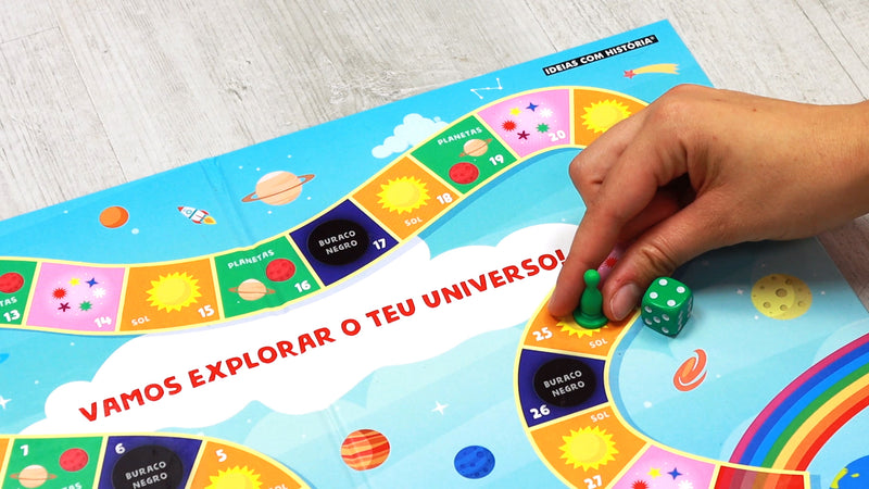 Ideias com História - Jogo de tabuleiro «Vamos Explorar o Teu Universo!» No  jogo «Vamos Explorar o Teu Universo!», através de uma forma lúdica, são  colocadas perguntas de diagnóstico que permitem que