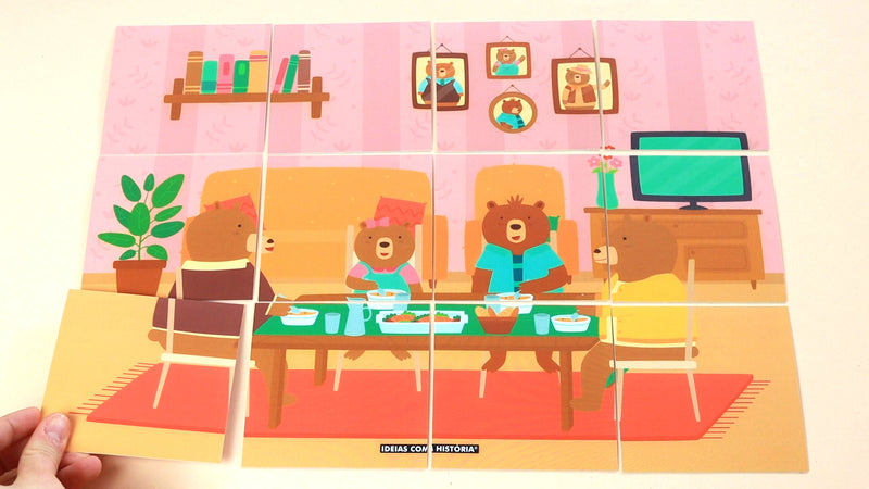 A Família dos Ursos na Casa dos Afetos · Jogo de tabuleiro